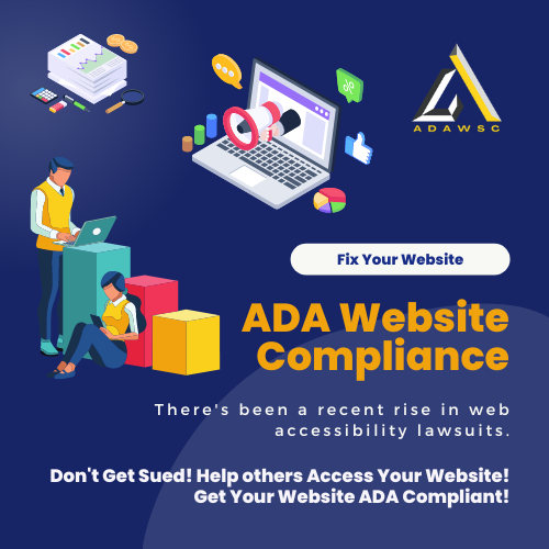 ADA Website Compliance Service Flyer. There's been a recent rise in web accessibility lawsuits.